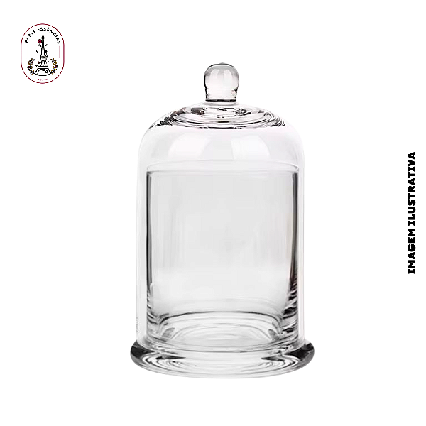 Cúpula de Vidro com Castiçal 350ml - (un)