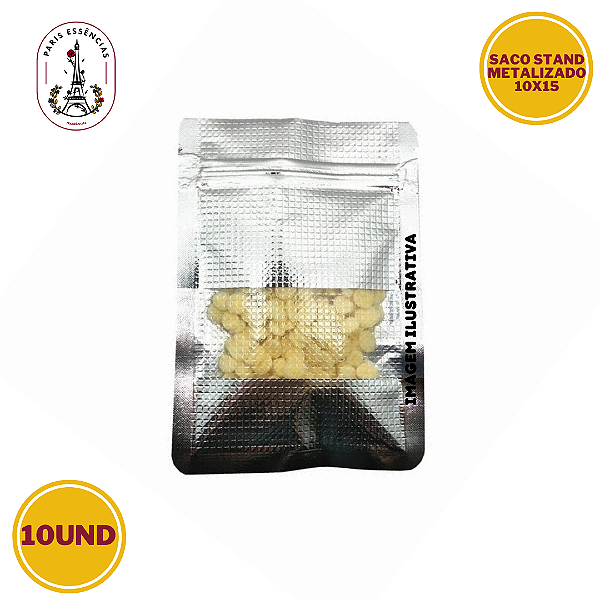 Saco Stand Metalizado com Visor 10x15 - (PCT/10)