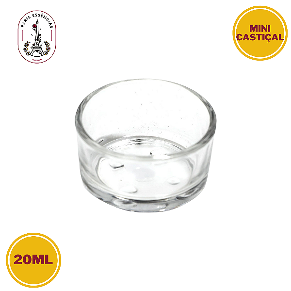 Mini Porta Vela de Vidro 20ml - (un)