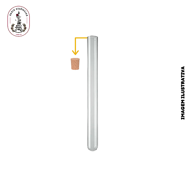 Tubo de Ensaio de Vidro com tampa Cortiça 15ml - (un)