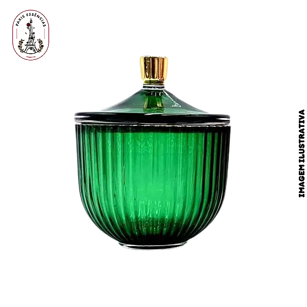 Potiche Luxo Verde com Borda - (un)