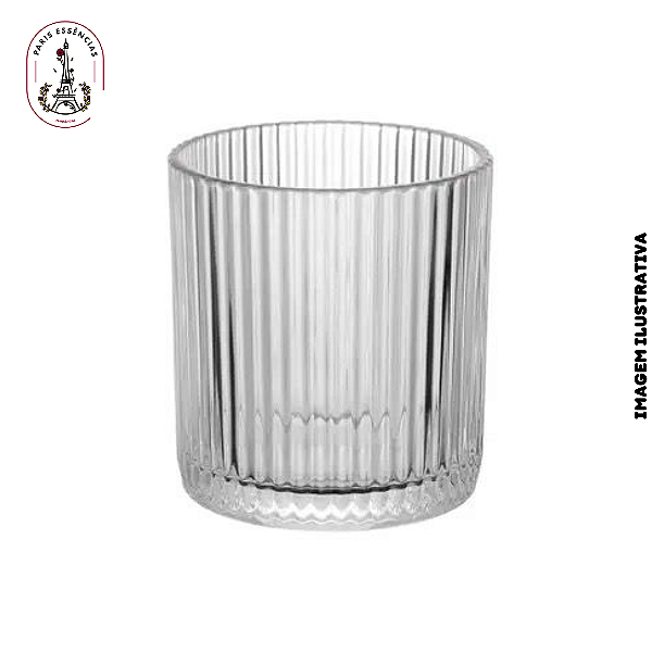 Copo p/Vela Grafiatto Cristal 320ml - (un)