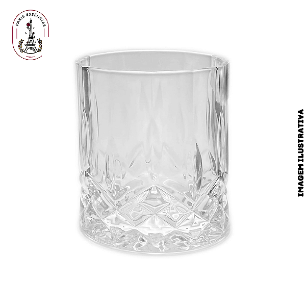 Copo p/Vela Cristal Com Detalhes 180ml (un)