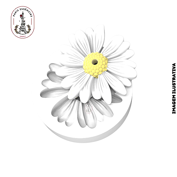 Molde de Silicone Margarida com Furo - (un)