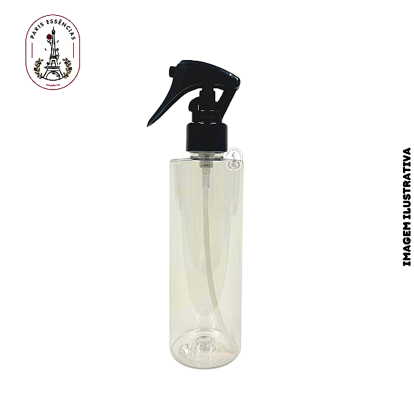 Frasco Pet Cil Reto Fino 200ml Gatilho Preto - (un)