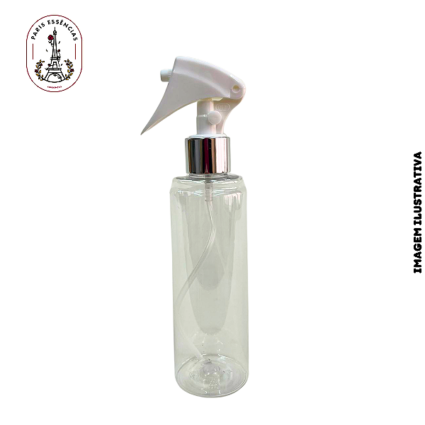 Frasco Pet Elegance 200ml c/ Gatilho Luxo Prata - (un)