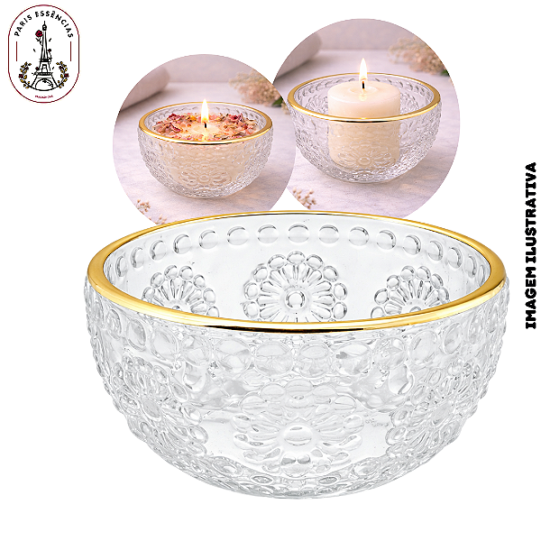 Porta Vela c/ Borda Dourada - (UN)