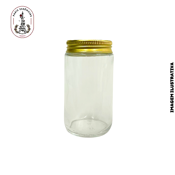 Pote de Vidro Criativa 115ml c/ Tampa Alumínio - (un)