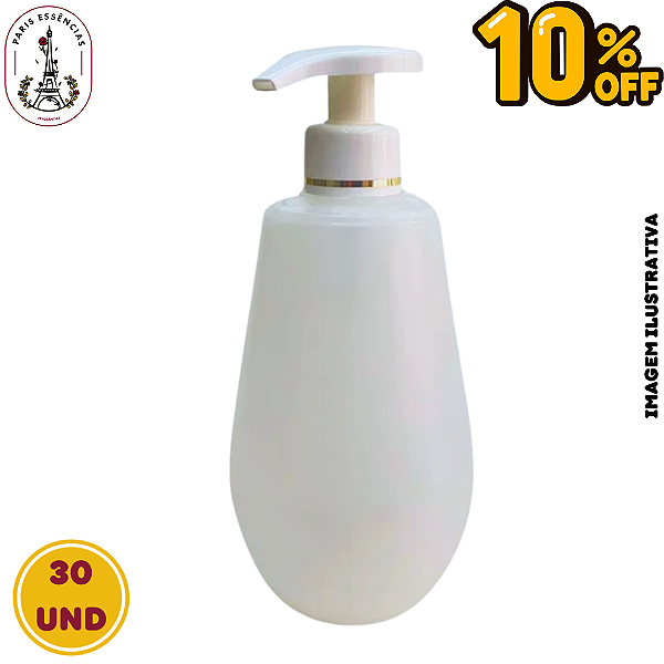 Frasco PVC 400ML c/Válvula Saboneteira - 30UND
