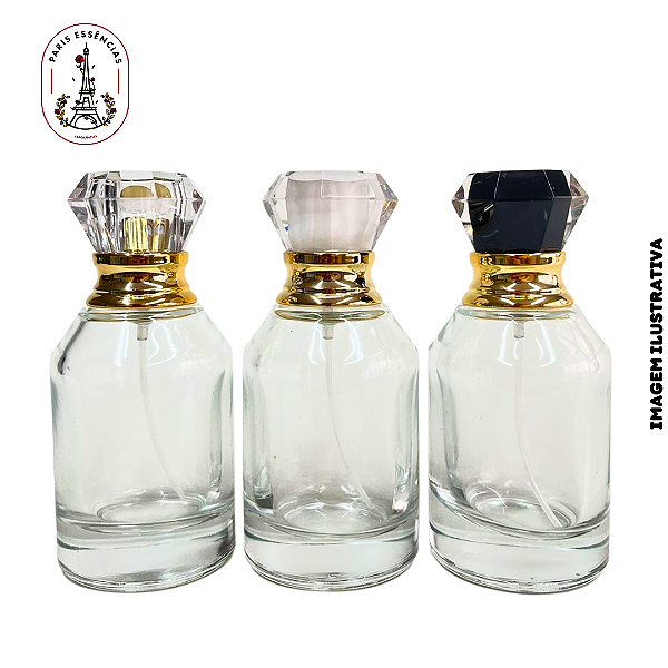 Porta Perfume 50ml c/ Tampa Luxo - (un)