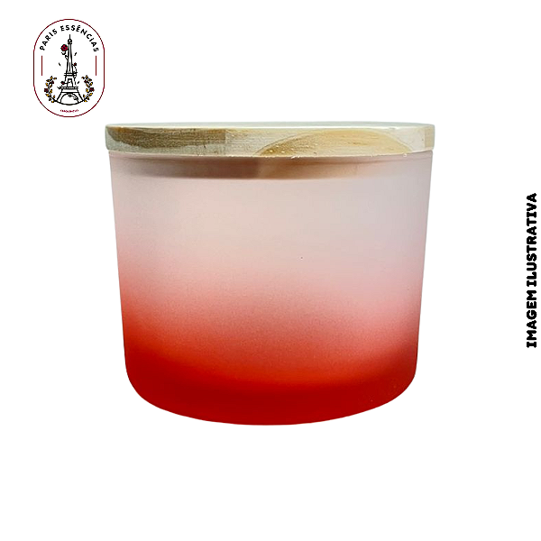 Pote Patê 155ml Degrade Vermelho c/Tampa - (un)