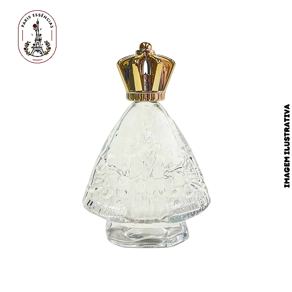 Frasco de Vidro N.S Aparecida 30ml c/ Tampa Coroa - (un)