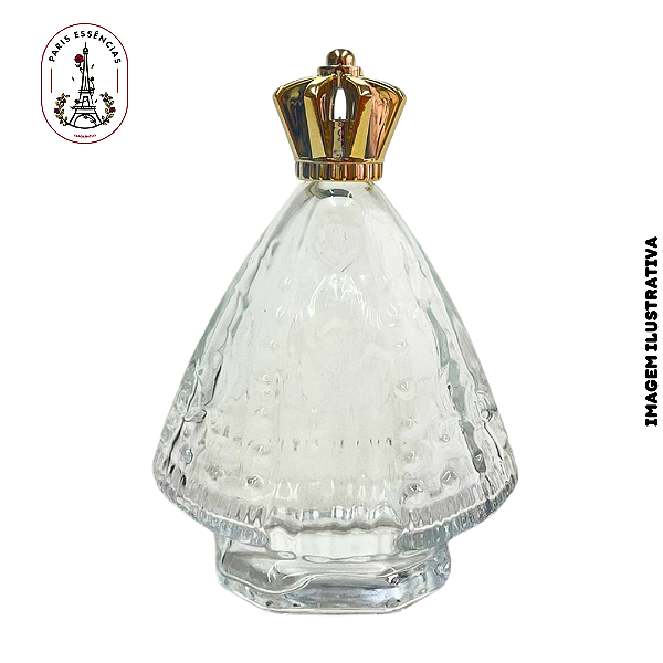 Frasco de Vidro N.S Aparecida 75ml c/ Tampa Coroa - (un)