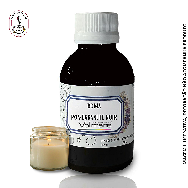 Essência para Vela Romã Pomegranate Noir Vollmens (100ml)