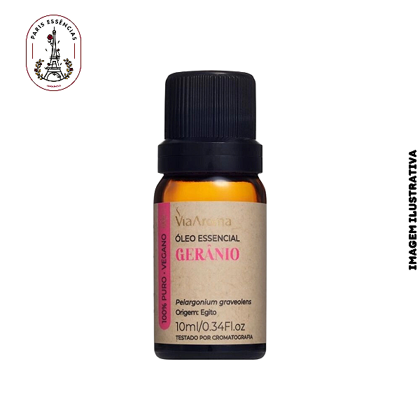 Óleo Essencial Gerânio Via Aroma - 10ml