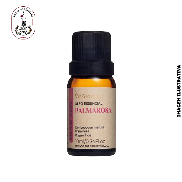 Óleo Essencial Palmorosa Via Aroma - 10ml