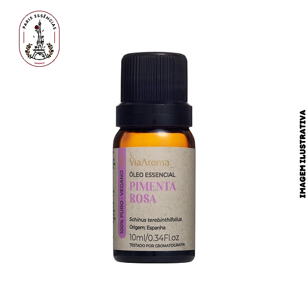 Óleo Essencial Pimenta Rosa Via Aroma - 10ml
