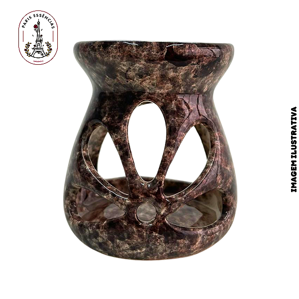 Difusor Aromático c/ Suporte para Vela Marrom Granito - (un)