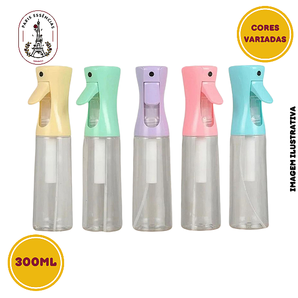 Frasco Pulverizador 300ml (un) - Cores Diversas