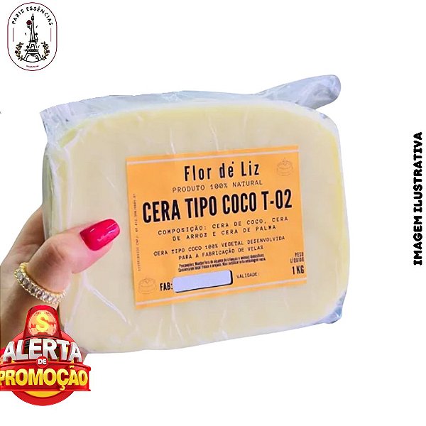 3KG de Cera de Coco 100% Vegetal