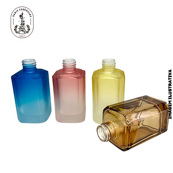 Kit Luxo Frasco de Vidro Sextavado 200ml