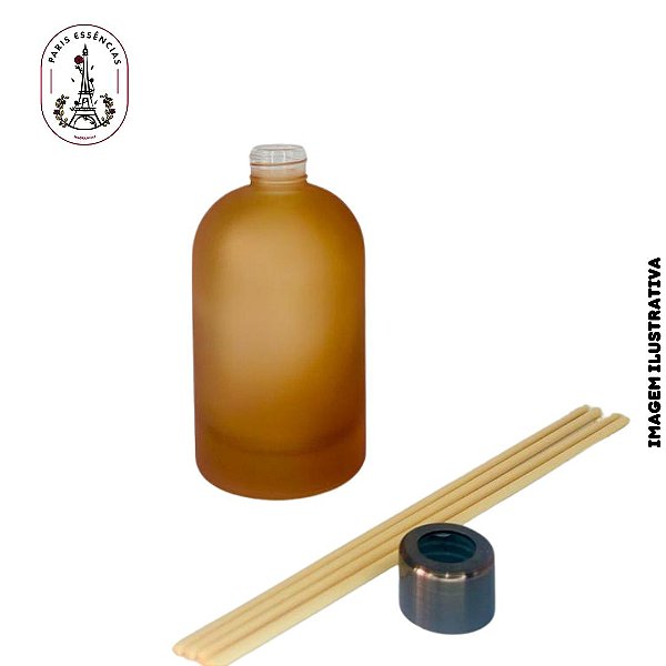 Kit Luxo Frasco de Vidro York 350ml