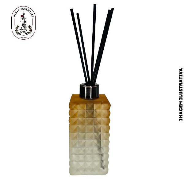 Kit Luxo Vidro Craquelado 270ml Ambar Fosco