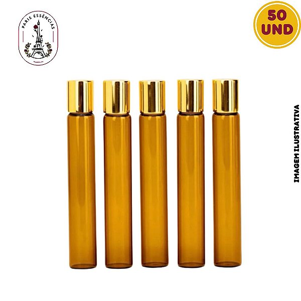 Kit 50 unidades de Vidro Roll-on 10ml GD
