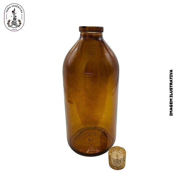 Vidro Penicilina Âmbar - 500ml