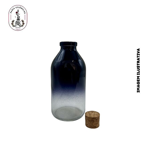 Vidro Penicilina Degrade Preto - 350ml