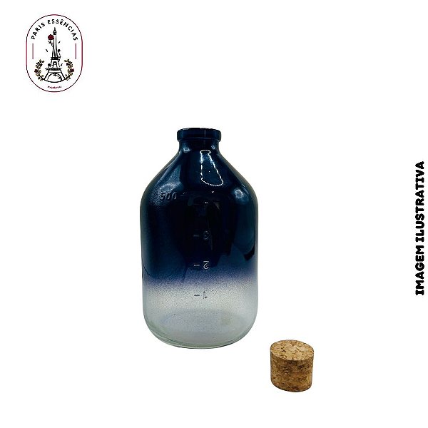 Vidro Penicilina Degrade Preto - 500ML
