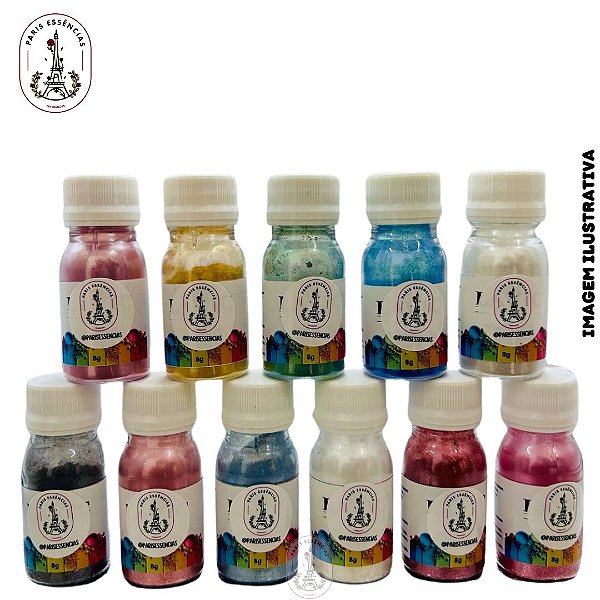 Mica 100% Natural em Pó 8g (Diversas Cores)