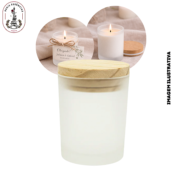Copo Para Vela Fosco C/ Tampa - 60ML