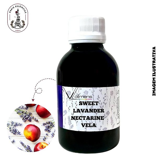 Essência para Vela Sweet Lavander And Nectarine  Vollmens (100ml)