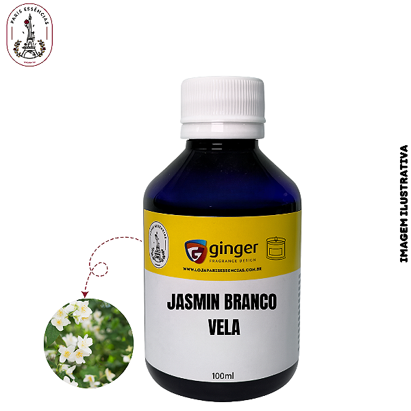 Essência para Vela Jasmim Branco Ginger - (100ml)