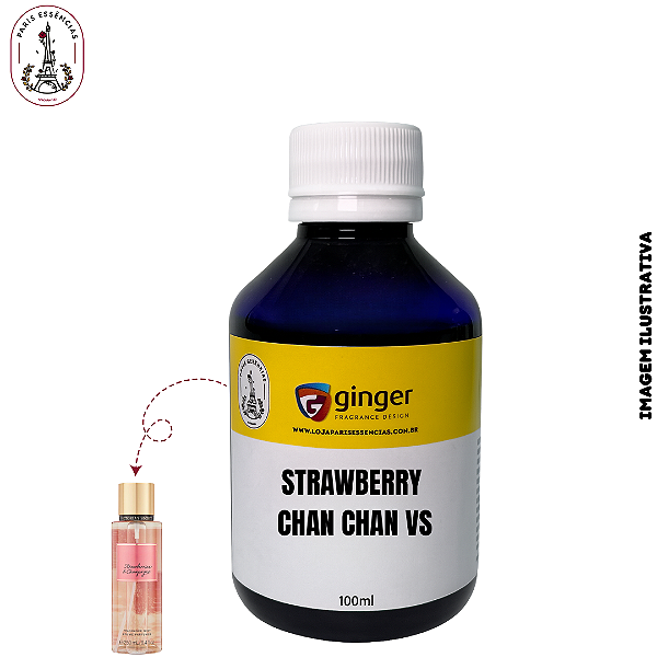 Essência Strawberry Cham Cham VS Ginger - 100ml