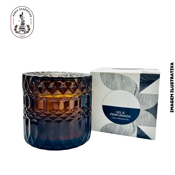 Vela Perfumada Potiche Luxo Âmbar