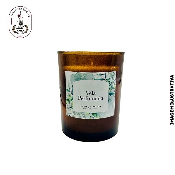 Copo Âmbar Dec. Vela Perfumada