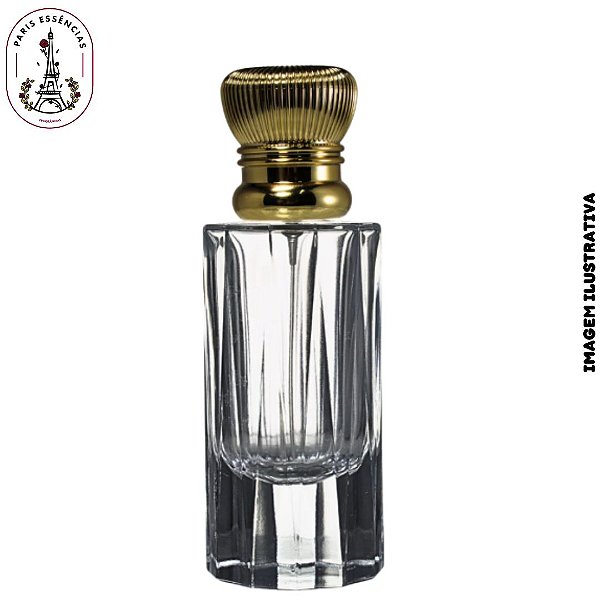 Porta Perfume de Vidro 50ml com Tampa Luxo