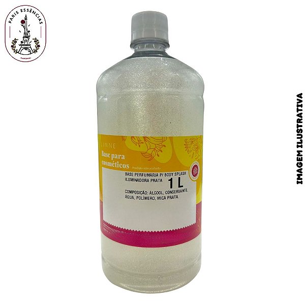 Base Perfumaria P/ Body Splash Iluminadora Prata 1L - LIMNE