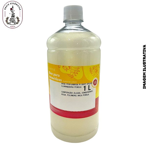 Base Perfumaria P/ Body Splash Iluminadora Pérola 1L - LIMNE