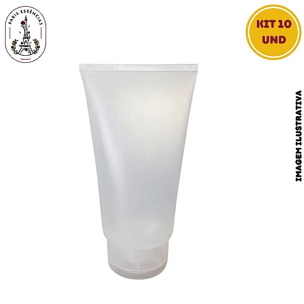 Kit 10 Bisnaga Natural c/ Tampa Flip Top - 60ml