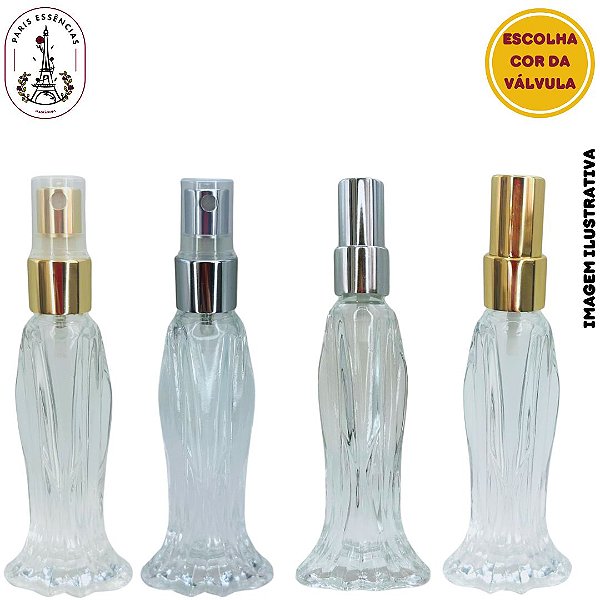 Frasco Vidro Sereia 20ml c/ Válvula Spray