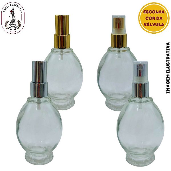 Frasco Vidro Bloom 100ml c/Válvula Spray