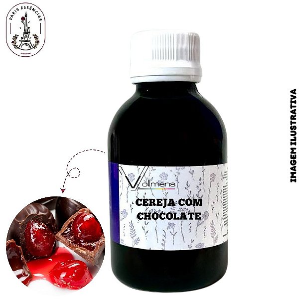 Essência para Vela Cereja com Chocolate Vollmens (100ml)