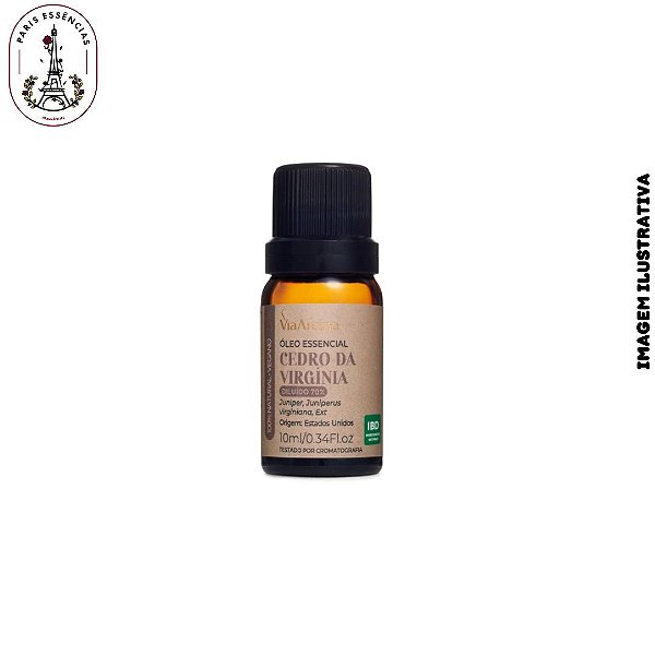 Óleo Essencial Cedro da Virginia Via Aroma - 10ml