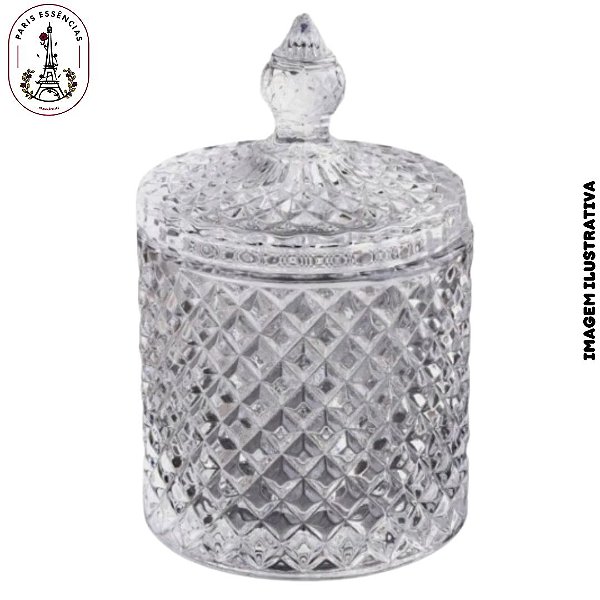 Bomboniere Potiche Cristal c/Tampa - 580ml