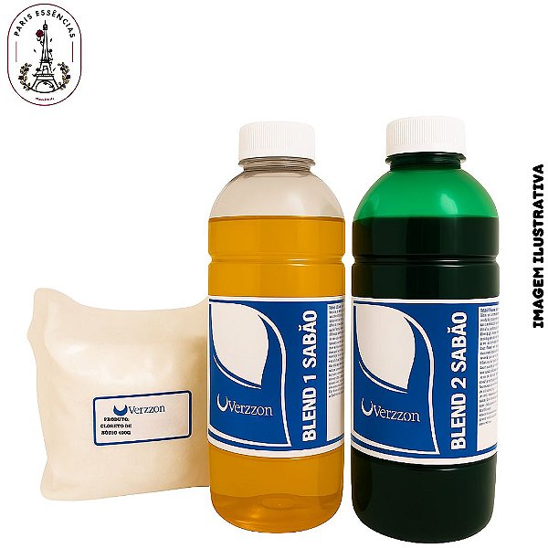 Kit Blend Sabão Premium Verde Power Fresh - Verzzon 1x20 Litros