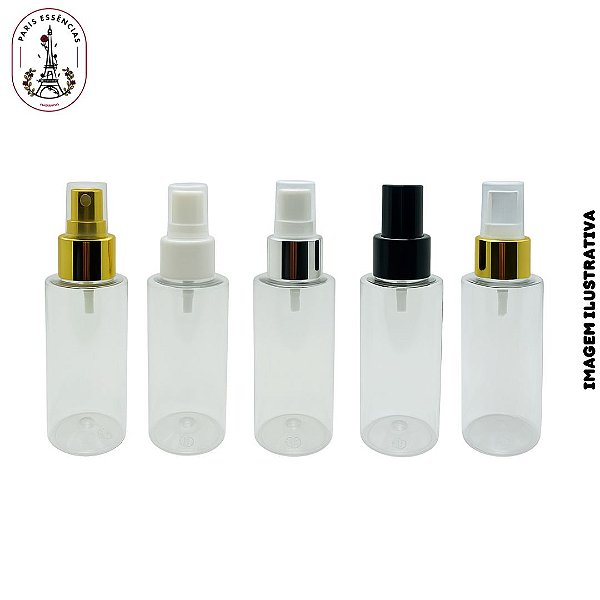 Frasco Pet 100ml Cil Reto - c/ Válvula Spray
