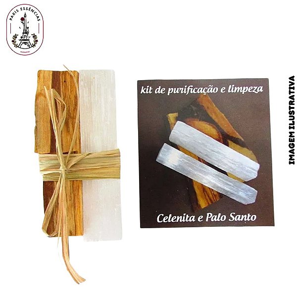 Kit Purificação e Limpeza - Pedra e Palo Santo